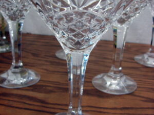 Set/12 Shannon Dublin Godinger Slovakia 24% Lead Crystal Martini Glasses 6 3/4" x 5"