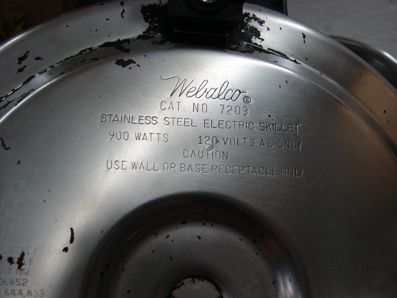 Stainless Steel West Bend Webalco #7209 Electric Liquid Core Skillet w/ Book Dome Lid Egg Poach - Image 4