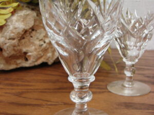 Set/4 Webb Corbett Georgian 4 1/8" Stemmed Glasses 1940's Stemware