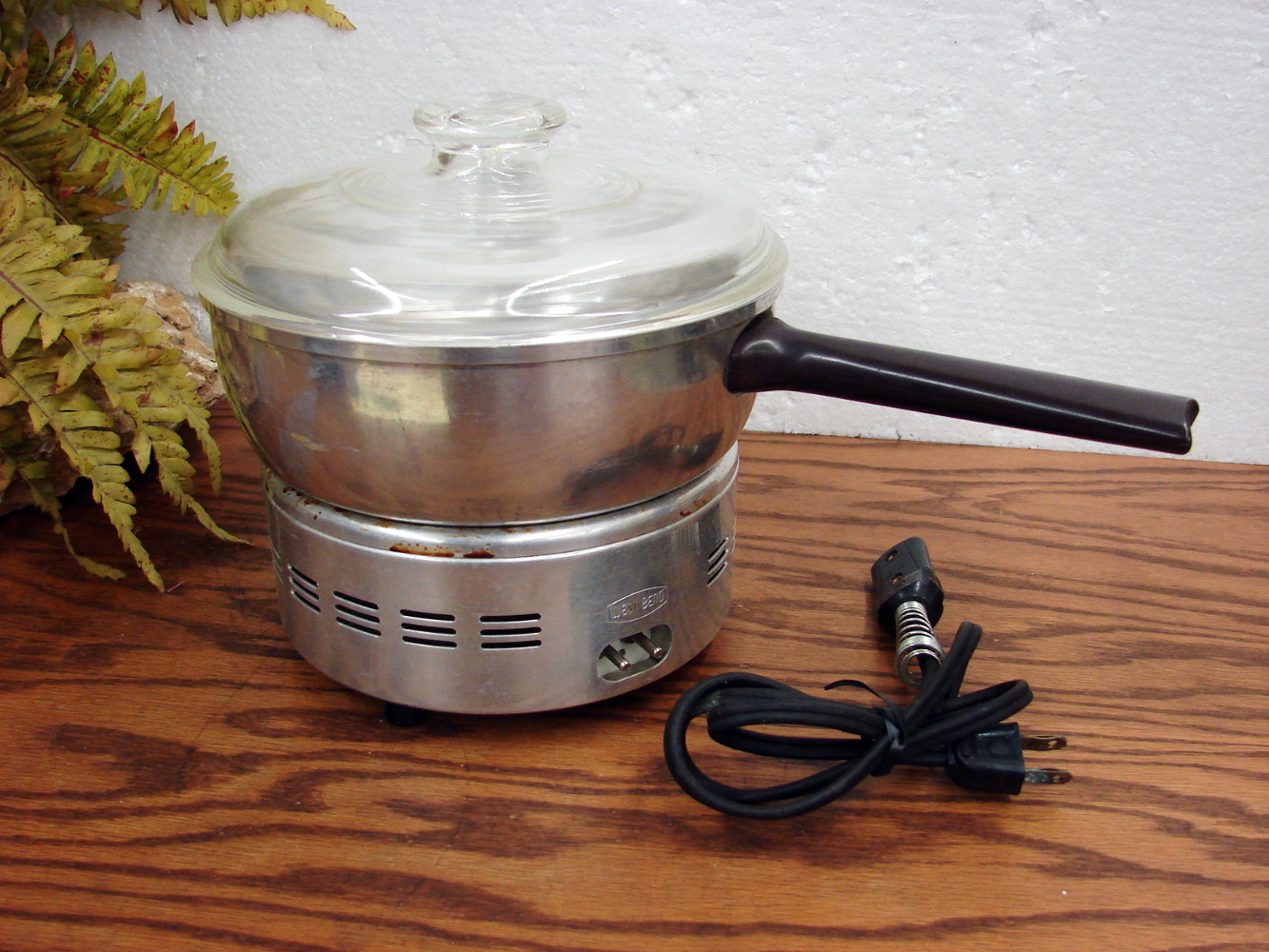 Vintage Complete West Bend Electric Corn Popper #3286 w/ West Bend Glass Lid