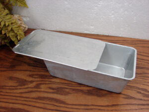 Vintage West Bend Aluminum Loaf Pan w/ Sliding Lid 9 x 5 x 3 Inches
