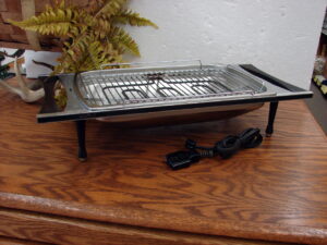 Vintage West Bend Smokeless Electric Broiler Indoor Grill Tabletop #15414 Tested Working